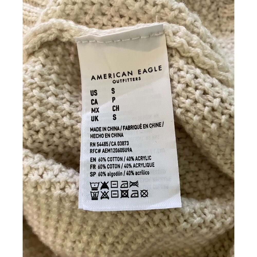 American Eagle turtle neck long sleeve loose knit pullover sweater - Picture 4 of 8
